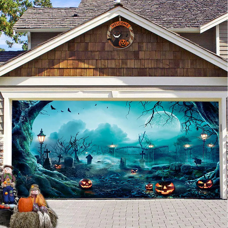 CryptCover™ - Halloween Garage Decoration