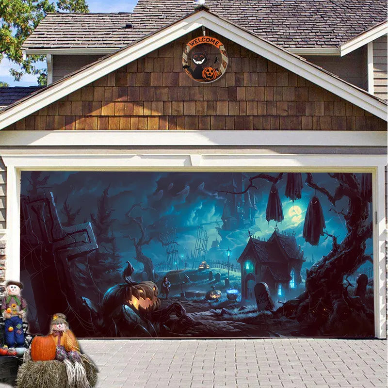 CryptCover™ - Halloween Garage Decoration