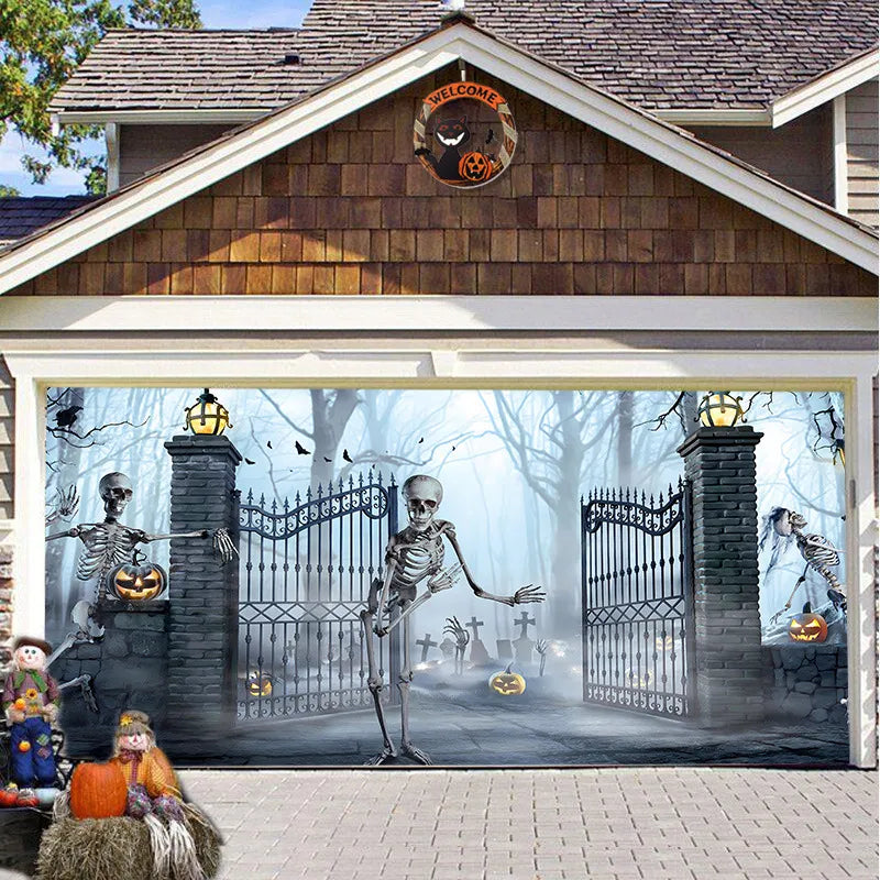 CryptCover™ - Halloween Garage Decoration